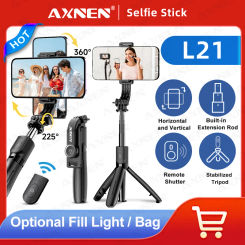 AXNEN L21 Selfie Stick Tripod for Phone, Mobile Stick Selfies Stand Action Camera Monopod, Android iPhone Cellphone Accessories