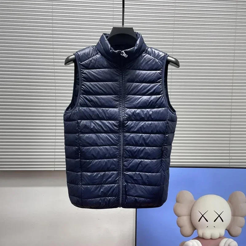 Description Picture 3 of itemUltralight Down Vest Men Sleeveless Ultra Light Down Vests Slim Jacket Men Lightweight Windproof Warm Waistcoat Portable