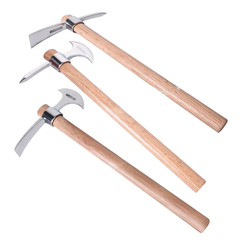 Description Picture 3 of itemStainless Steel Pickaxe Portable Multipurpose Heavy Duty Handheld Gardening Mattock for Tilling Outdoor Weeding Digging Camping