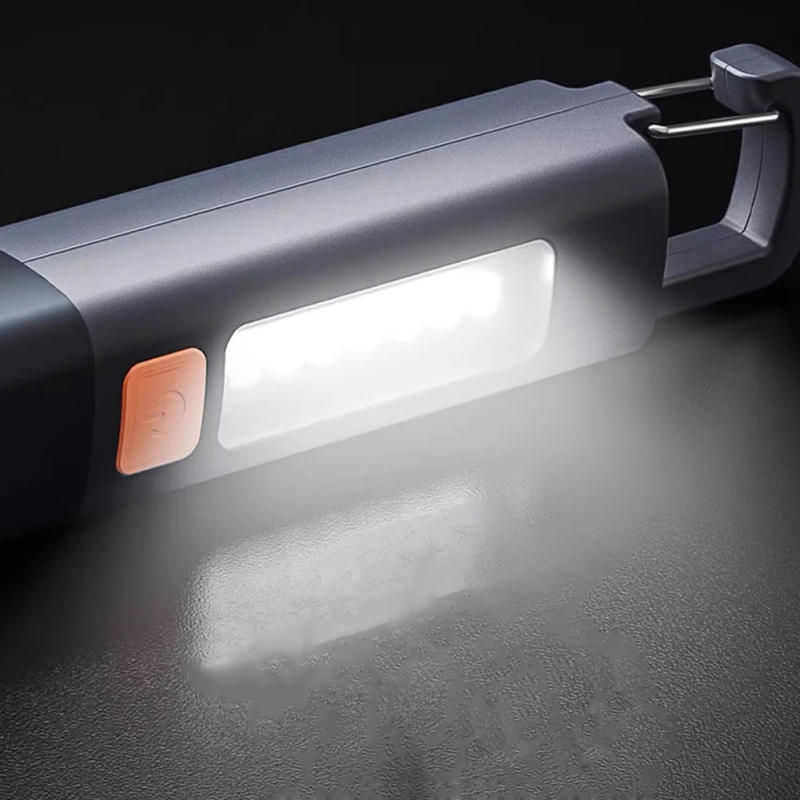 Description Picture 6 of item1-5PCS LED Flashlight Torch Light 3 Gears XPE Super Bright Flashlight with Hook Camping Light USB Rechargeable Zoomable