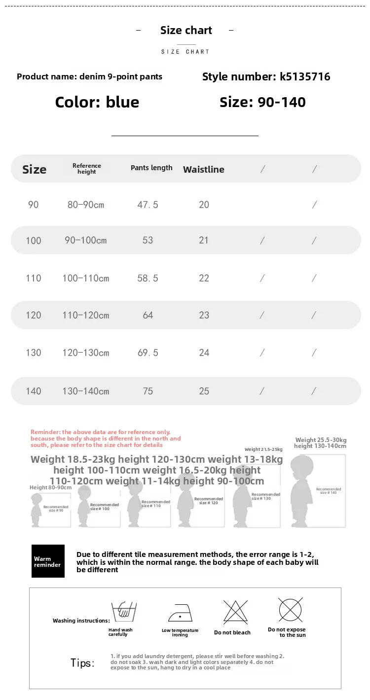 Description Picture 4 of itemGirls' Loose Casual Jeans 2025 Summer New Children's Korean Version Lace and Lace Denim Wide Leg Pants