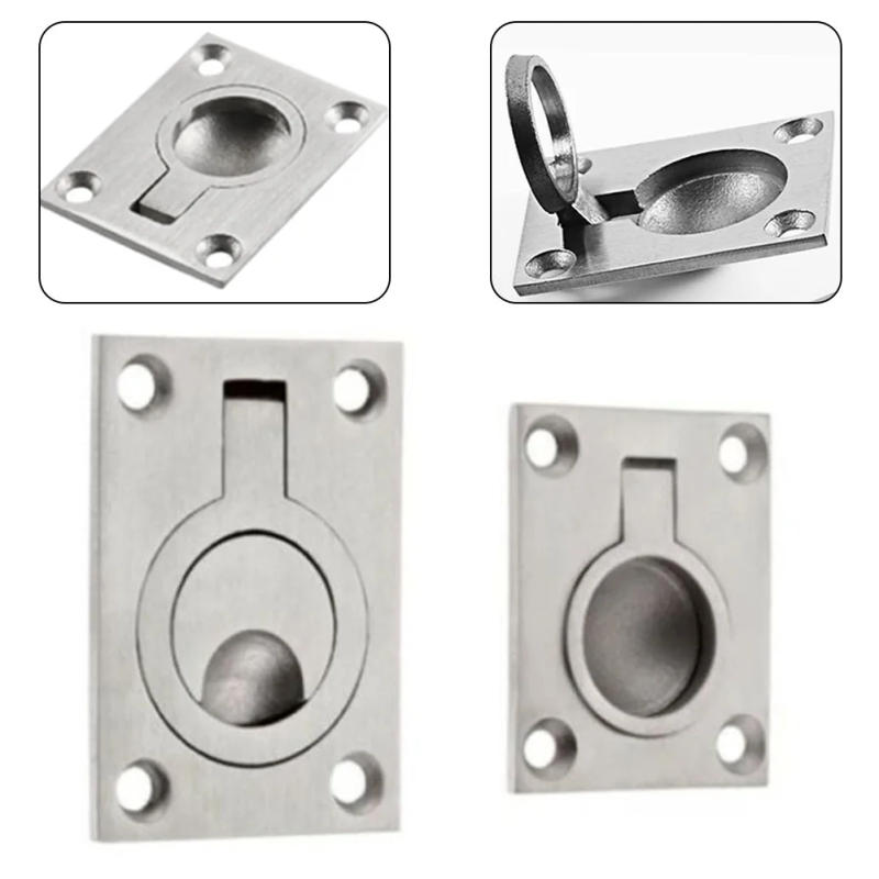 Description Picture 3 of itemSliding Door Handle Kitchen Cabinet Furniture Invisible Pull Ring Move Door Handle Hardware Wardrobe Door Knob Drawer Handles