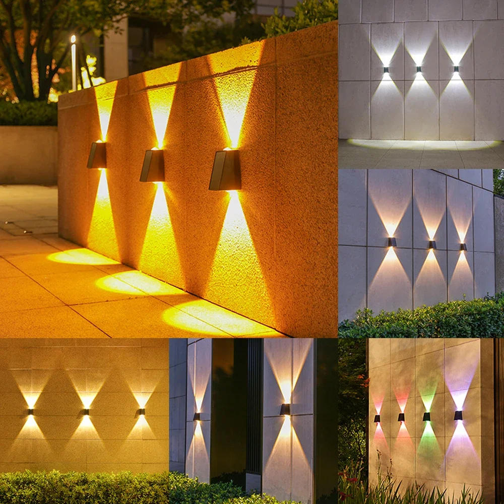 Description Picture 3 of itemSolar Wall Lamp Outdoor Waterproof LED Solar Lights Up And Down Luminous Lighting For Garden Balcony Yard Street Decor Lamps