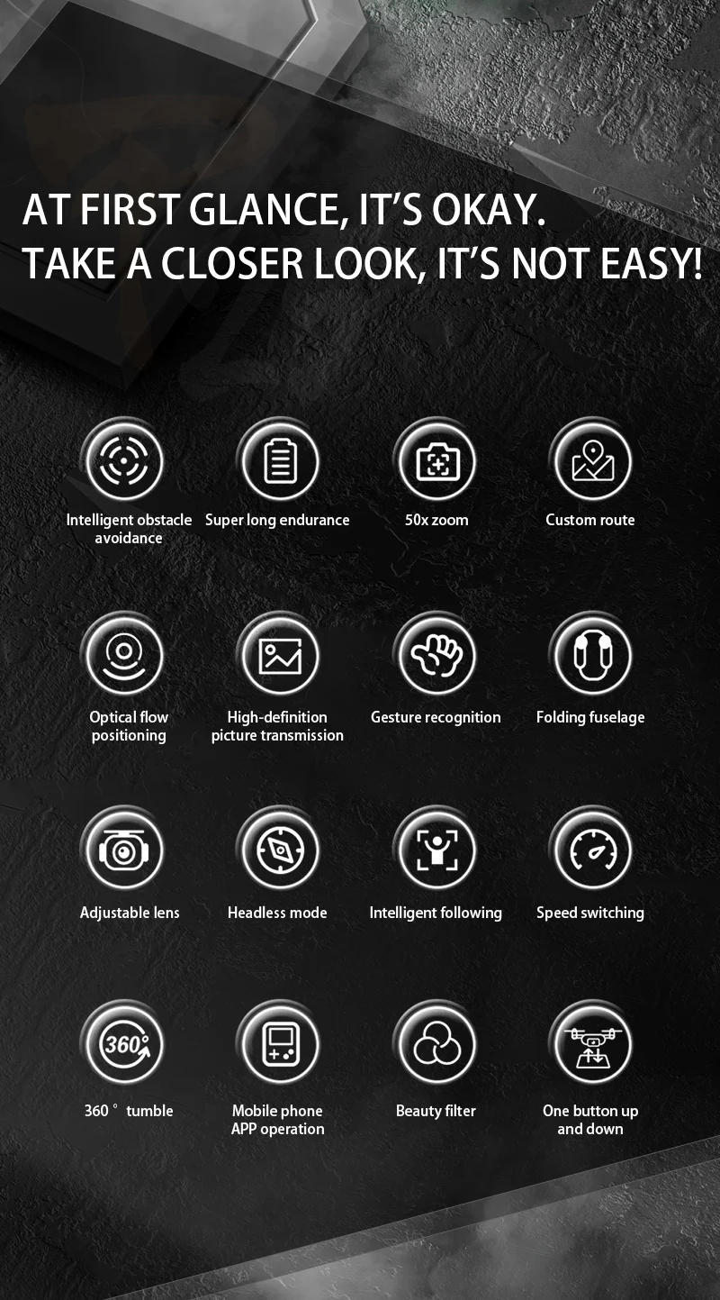 Description Picture 3 of itemKBDFA P25 Drone 4K 8K HD Camera Aerial Photography Foldable RC Quadcopter Obstacle Avoidance Mini UAV Remote Control Toys