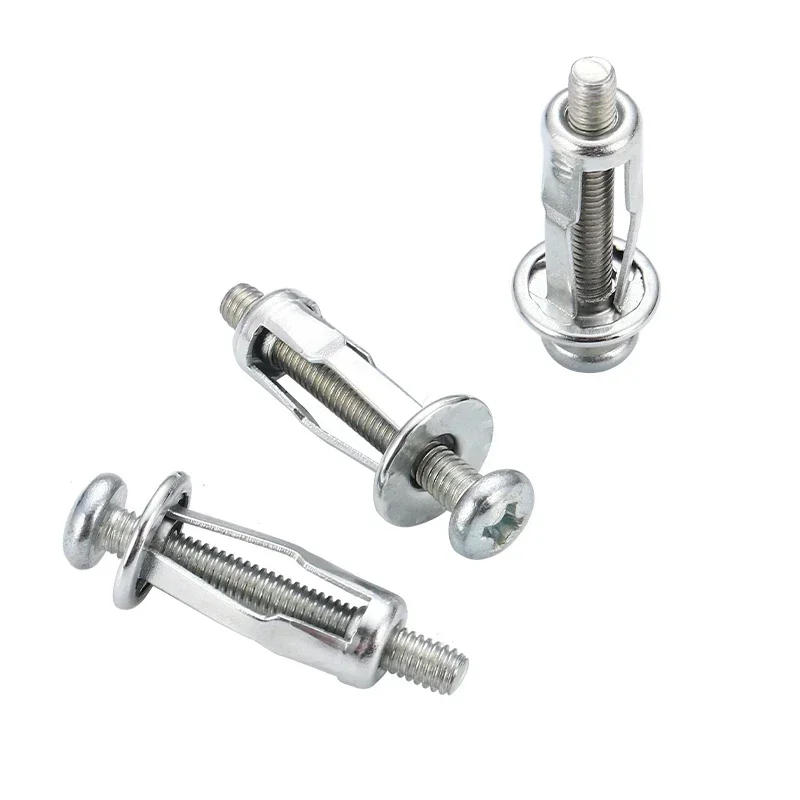 Description Picture 5 of item5/10Pcs M4 M5 M6 M8 Petal Rivets Nut Expansion Clamp Petal Shape Metal Rivet Nut Bolt Hollow Wall Plate Fixing Nuts Pop Screws