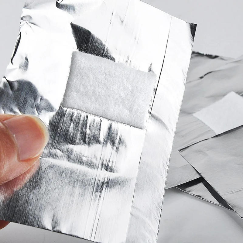 Description Picture 5 of itemTin Foil Armor Remover Cotton Aluminium Foil Nail Polish Remover Soak Off Acrylic Nail Wraps Remover Nail Art Manicure Tools