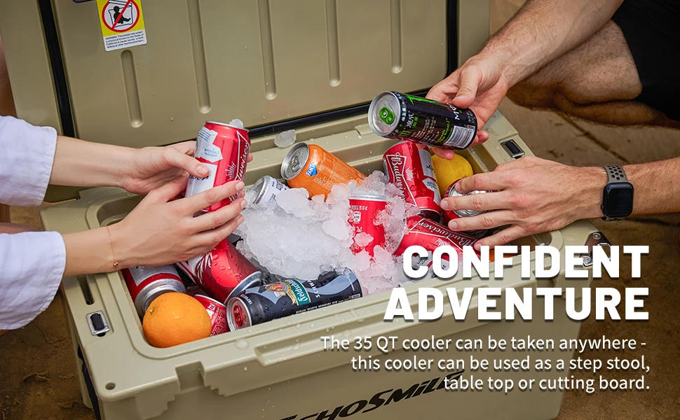 Description Picture 4 of item25/30/35/40 Quart  Cooler, 5 Days  Ice Cooler, Ice Chest Suit for BBQ, Camping,  , and Other