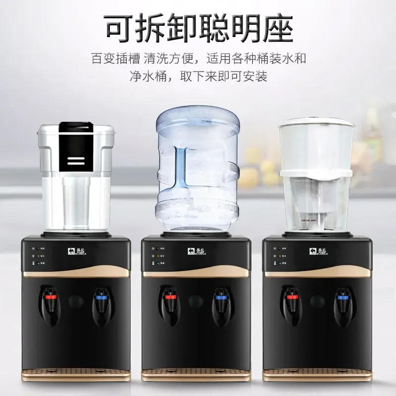 Description Picture 3 of itemHousehold Drink Dispenser Three Taps Warm Ice Warm Water Dispenser Drink Dispenser Home Gadgets Water Bottle 220V