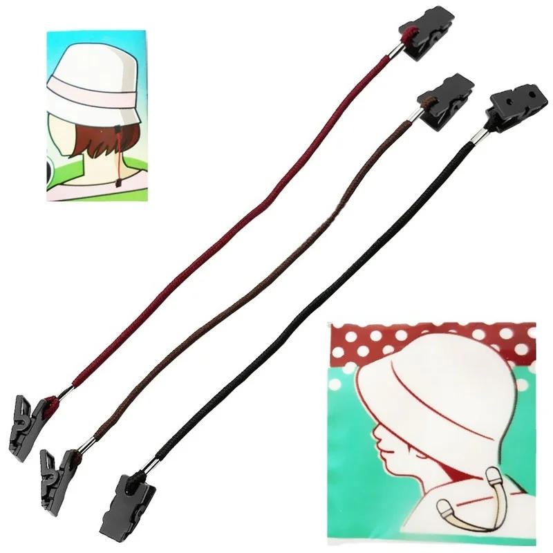 Description Picture 2 of itemOutdoor Hat Scarf Wind Clip Lanyard Rope Cord for Camping Hiking Travell Climbing Equipment Clothes Hat Bag Tools