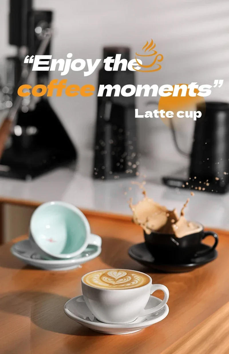 Description Picture 3 of itemPorcelain Coffee Cups Coffeeware Teaware Art Cup Ceramic Chic Cafe Bar Accessories Tools