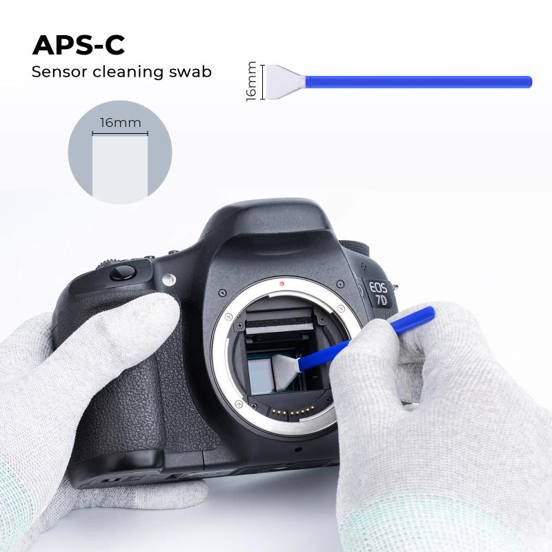 Description Picture 4 of itemK&F Concept 16mm APS-C Frame/24mm Full Frame Sensor Cleaning Swabs 10Pcs Packed Individually Vacuum For DSLR Digital Camera