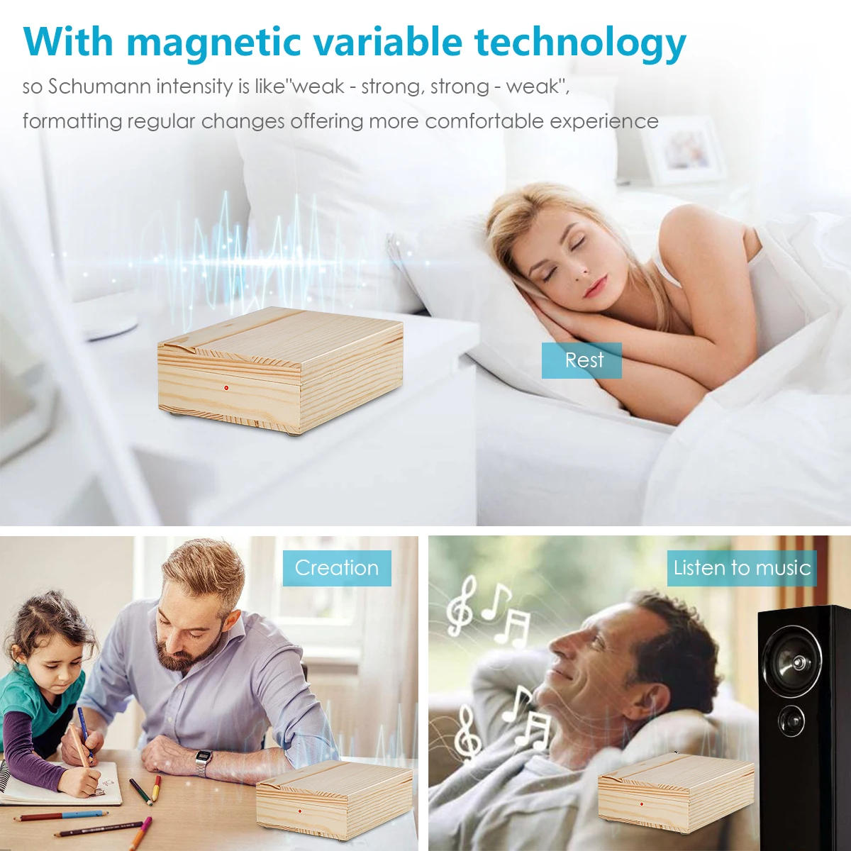 Description Picture 3 of itemNobsound Hi-Fi 7.83Hz Schumann Resonance Ultra-low Frequency Pulse Generator & Audio Resonator For Sleep Relax