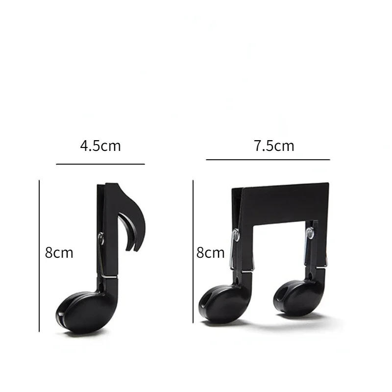 Description Picture 2 of itemMusical Note Clothes Pegs Black Spring Clips Creative Home Clothing Rack for Laundry Organization Baby Clothes Drying TikTok