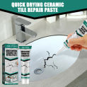 Practical Ceramic Repair Paste Environmentally Universal Floor Tile Repair Cream Quick-Drying Waterproof for Peeling Holes