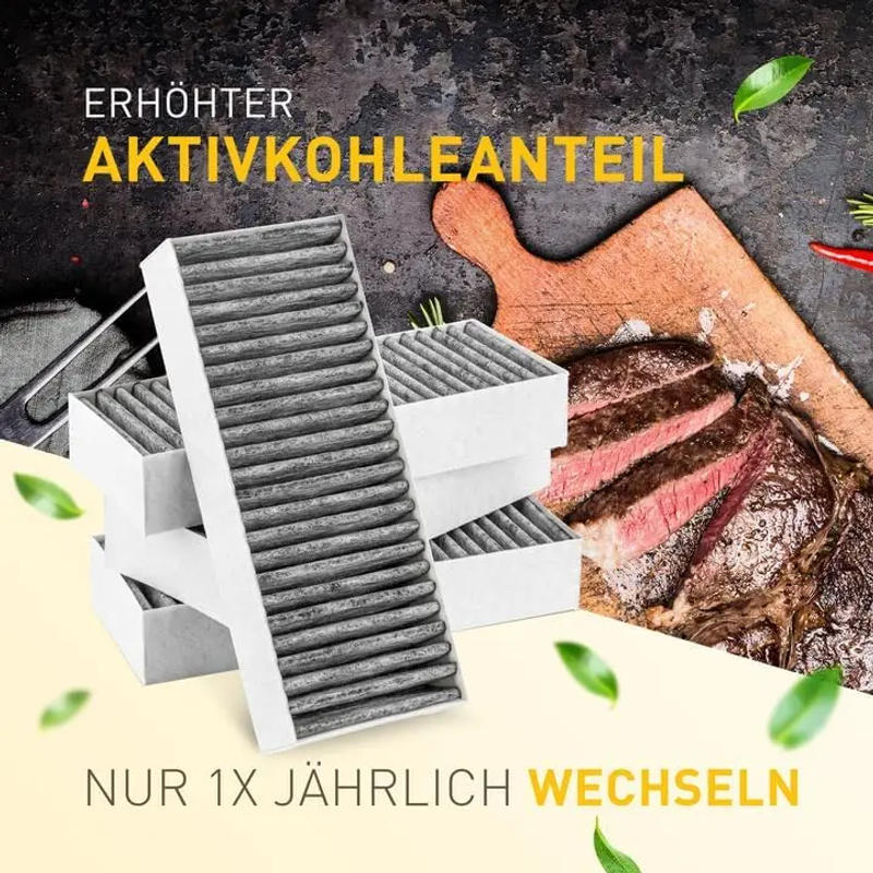 Description Picture 6 of itemCarbon Cooker Hood Filters For Bosch 17004811 HEZ9VRUD0 Siemens 17004796 HZ9VRCR0 Neff 17004806 Z821VR0 Gaggenau CA282111