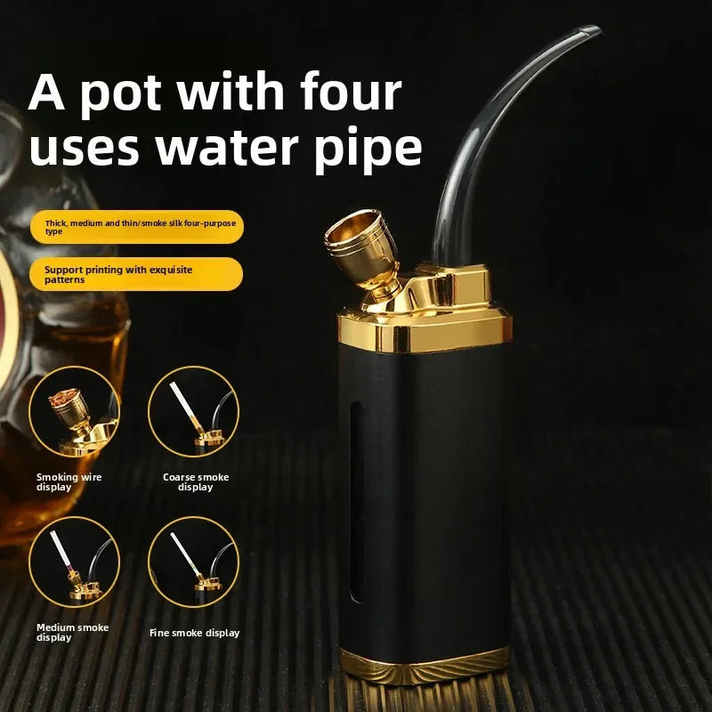 Description Picture 4 of itemNew Metal Shisha Hookah Mini Handheld Metal Smoking Pipes Portable Hookah Shisha Microfilter Healthy Smoking Accessories