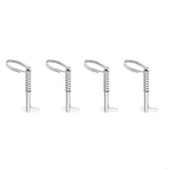 LXAF 4 Pieces Stainless Steel Quick Release Pin Bimini Top Pin Boat  hardware for Boat Bimini Top Deck Hinge Rustproof