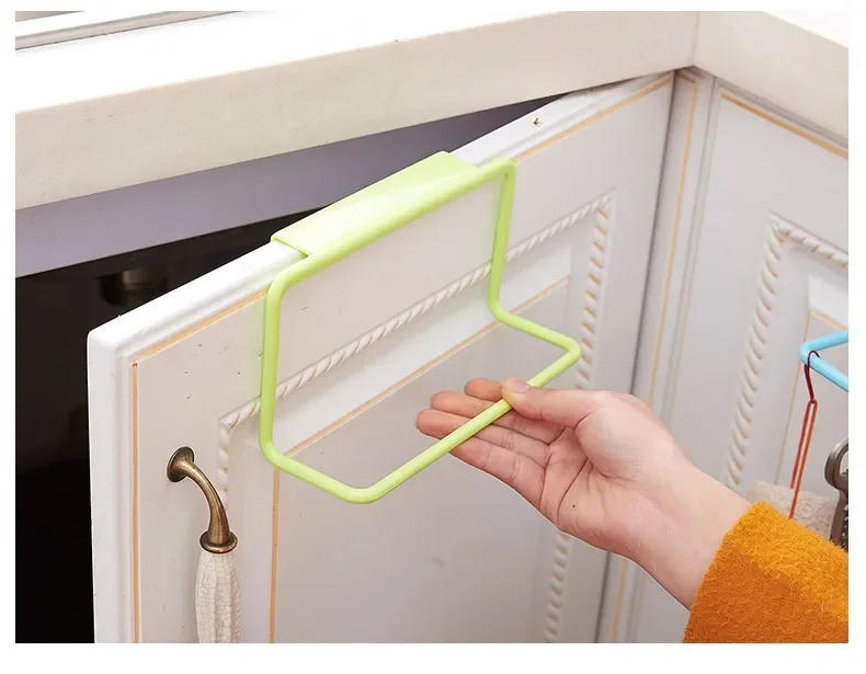 Description Picture 6 of itemTowel Rack Hanging Holder Organizer Bathroom Kitchen Cabinet Cupboard Hanger Kitchen Bathroom Accessories Gadgets Cooking Tools