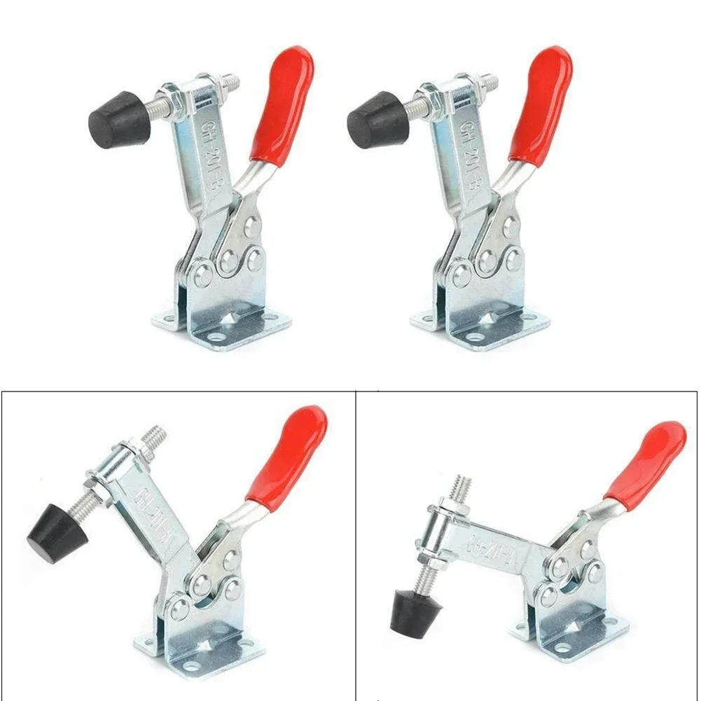 Description Picture 6 of item2pcs Metal Toggle Clamp Quick Toggle Release Horizontal Clamps Tool GH-201B Workshop Quick Clamps Tools Galvanized Iron Locking
