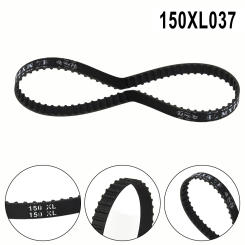 Timing Belt 150XL 037 10mm 75 Teeth Black Cogged Toothed Rubber Geared Belt Power Transmission Gear Parts Hardware