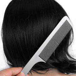 Styling Hair Comb Heat Resistant Hairdressing Comb Hair Combs for Salon Home ( Silver )
