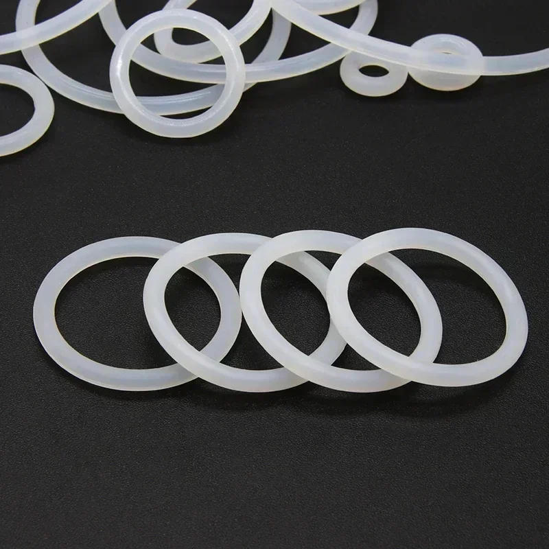 Description Picture 6 of item50pcs VMQ O Ring Gasket CS 1/2/3/4mm Thickness White Food Grade Waterproof Washer Nontoxic Round O Shape Silicone Rubber Ring