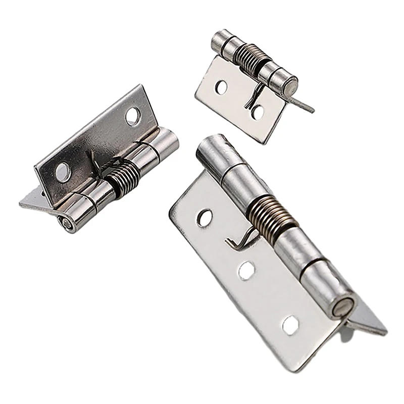 Description Picture 4 of itemStainless Steel 1/1.5/2/2.5/3-inch Automatic Spring Hinge Cabinet Door Wardrobe Hardware And Furniture Fittings Mini Micro Hinge