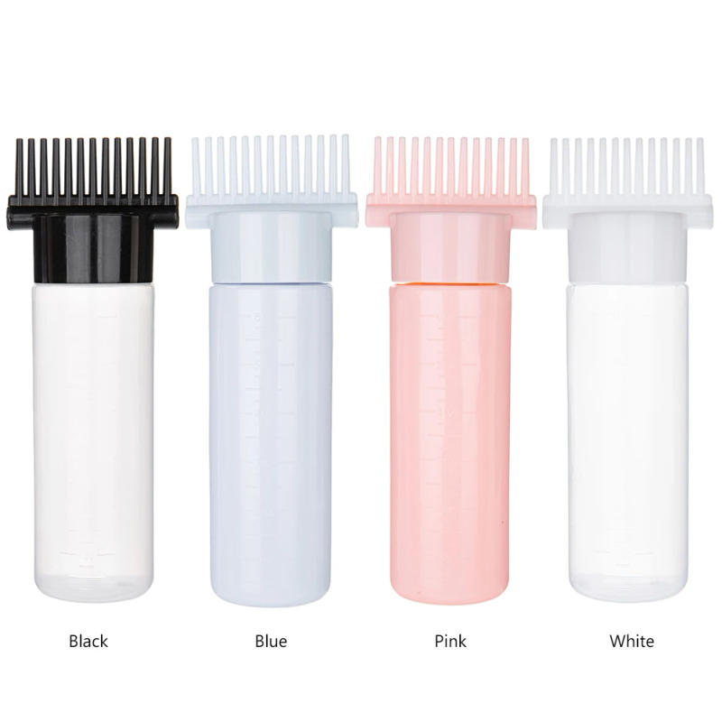 Description Picture 6 of item180ml with Graduated Scale Purpose Squeeze Bottle Refillable Comb Color Applicator for Hair Coloring Hairdressing Styling Tools