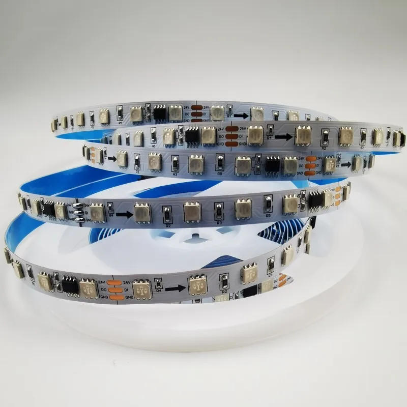 Description Picture 5 of item24V WS2811 RGB Led Strip Light 5050 Pixel Addressable 60 84 LEDs/M External 1 IC Control 6 Leds Tape Lamp IP30/IP65/IP67 5bon 5M