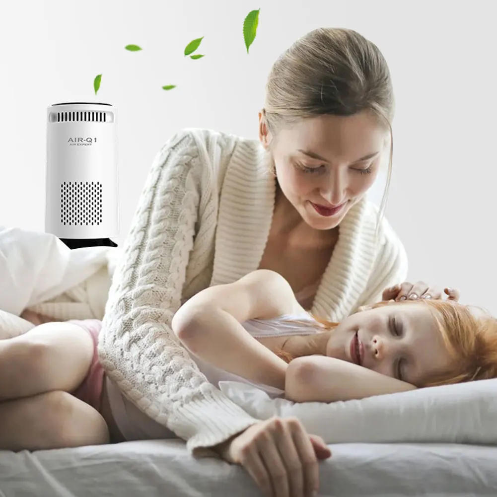 Description Picture 4 of itemPortable Air Purifier for Home Car Negative Ion Air Cleaner For Smoke Pollen USB Quiet Deodorizer For Bedroom Office Living Room