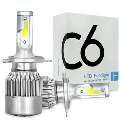 2pcs C6 H1 H3 LED headlamp H7 LED Headlamp H4 880 H11 HB3 9005 HB4 9006 H13 3000-25000K 72W 12V lumen headlamp