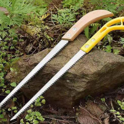 Folding Japanese Style Woodwork Hand Saw SK5 Steel Blade Triple-bevel Teeth Cutting Tools