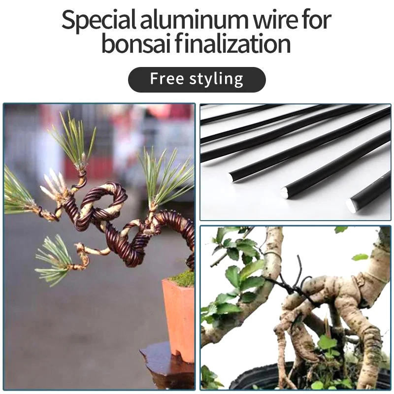 Description Picture 3 of item5meters Bonsai Wire Plant Support Anodized Aluminum Bonsai Training Wire For Plant Shapes Garden Accessories