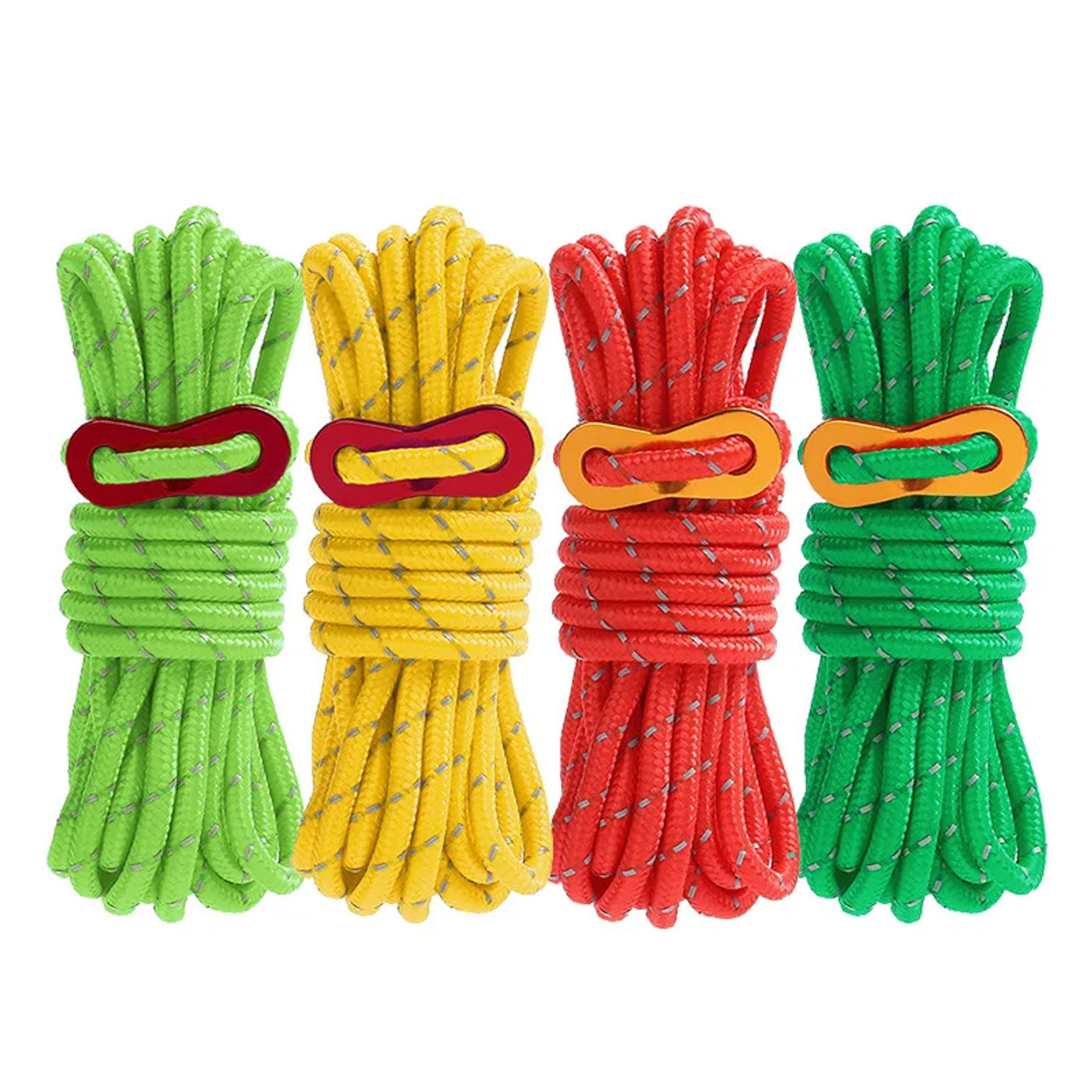 Description Picture 6 of item4M Multi-Function Luminous Tent Rope with Quick Adjustment Buckle,High Reflective Outdoor Tent Rope for Beach/Camping/Dry Cloth