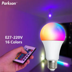 E27 16 Colors RGB LED Light Bulb 220V Bombillas LED Lamp 5W 10W 15W IR Remote Control Changeable Colorful Spotlight Led Bulb