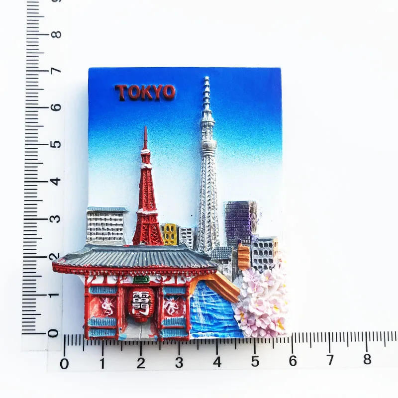 Description Picture 2 of itemJapan Fridge Magnets Mount Fuji Tokyo Kyoto Tourist Souvenir Craft Gifts Resin Magnetic Refrigerator Sticker Home Decoration