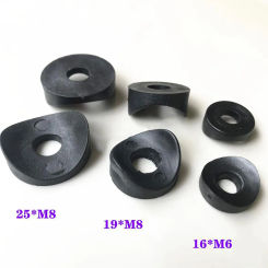 Black Plastic Hole Plug 16x6mm-25x8mm Round Washer Protection Gasket Dust Seal End Cover Caps For Pipe Bolt Furniture