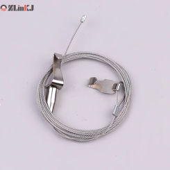 2M Length Thicken Wire Picture Photo Oil Painting Light Chute Track Rail Ceiling Moveable Hook Hanger Clip for Art Work Show