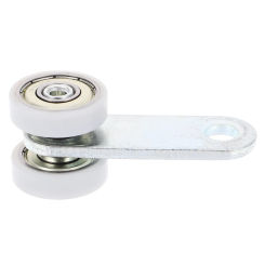 Sliding Door Hanging Wheel Trolley Assembly C30 Double Bearings 24mm 50KG Capacity 8mm Hole Track Rollers Cabinet Pulley