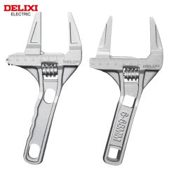 DELIXI ELECTRIC Bathroom Wrench Universal Wrench Big Opening and Toothed Anti-skid Dual-purpo for Maintaining Bathroom Facilitie