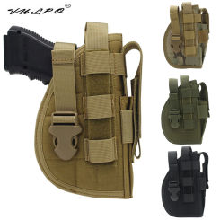 VULPO Tactical Pistol Gun Holster Right Hand Hunting Airsoft Glock Beretta Handgun Pouch Case Molle Waist Holsters