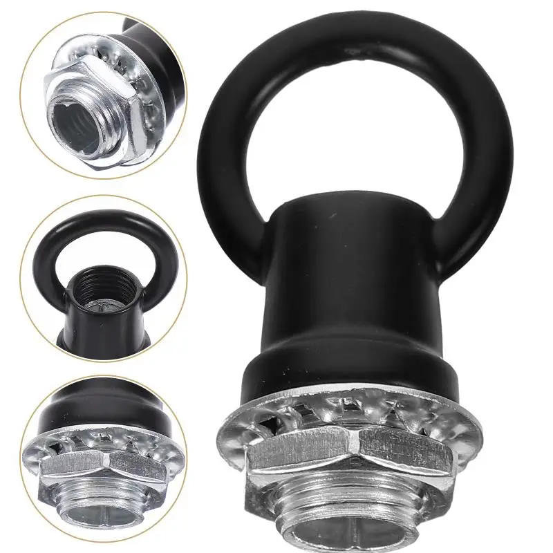 Description Picture 6 of item6 Pcs Lighting Accessories Ceiling Hanging Hook Hooks for Pendant Loop Eye Nut Fixture Lantern Lamp Parts Making Lamps
