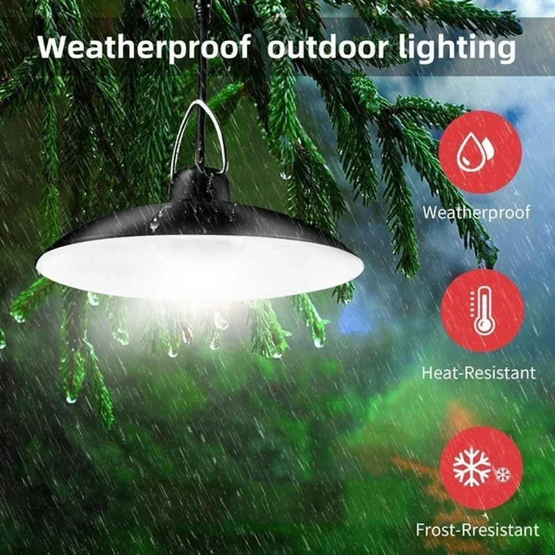 Description Picture 4 of itemSolar Pendant Light Outdoor Waterproof LED Lamp Double-head Chandelier Decorations with Remote Control for Indoor Shed Barn Room