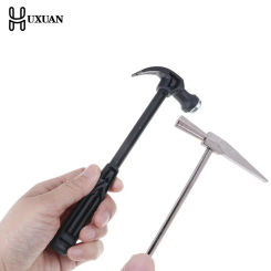 Mini Claw Hammer Woodworking Nail Puncher Small Metal Iron Hammer Watch Repair Hand Tool Emergency Safety Escape
