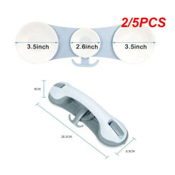 2/5PCS 40kg-110kg Bathroom Suction Cup Shower Handle Safety Anti Slip Handrail Support Bar For Elderly Bath Shower Accessories