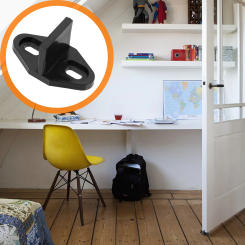 2 Sets Guide Slotted Stopper Flooring Barn Door Stoppers 43x25x25cm Pom See Sliding Closet Guides