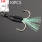 10PCS Hooks 2 No.14
