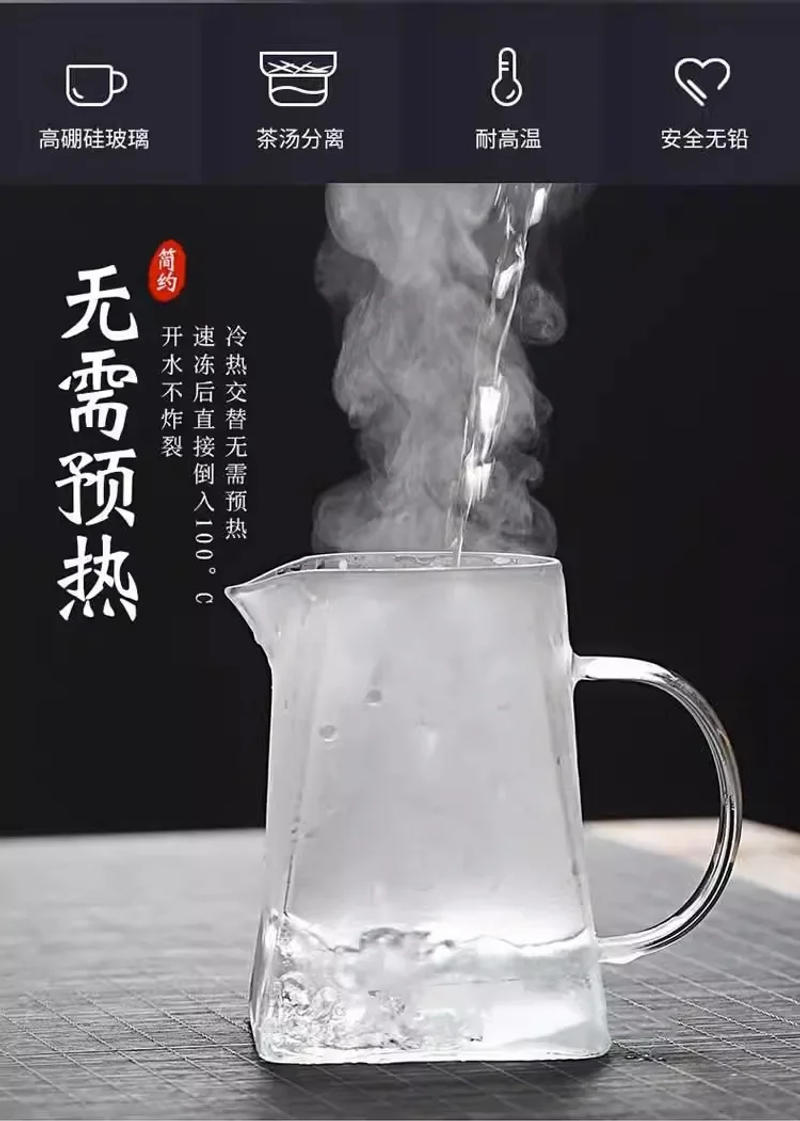 Description Picture 4 of itemHeat Resistant High BorosilicateGlass Teapot with Stainless Steel Tea Strainer Household for Tea Summer Winter Drinkware