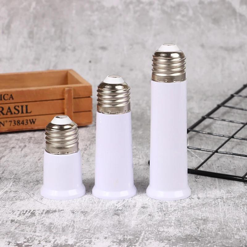 Description Picture 6 of item1PC 65mm 95mm 120mm E27 To E27 Extender Lamp Holder Base Bulb Extend Extension Socket Adapter LED Light Adapter Converter