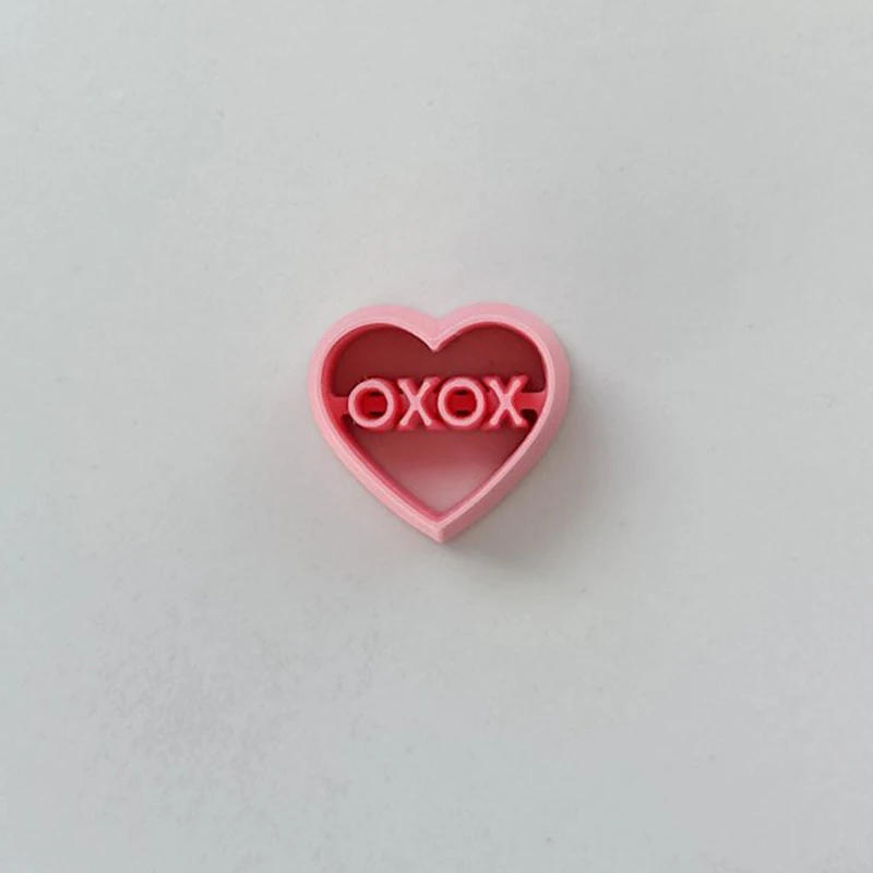 Description Picture 5 of itemSoft Pottery Polymer Clay Cutters Loves Heart Earrings Clay Molds INS French Earrings Jewelry Making Embossing Modeling Tools